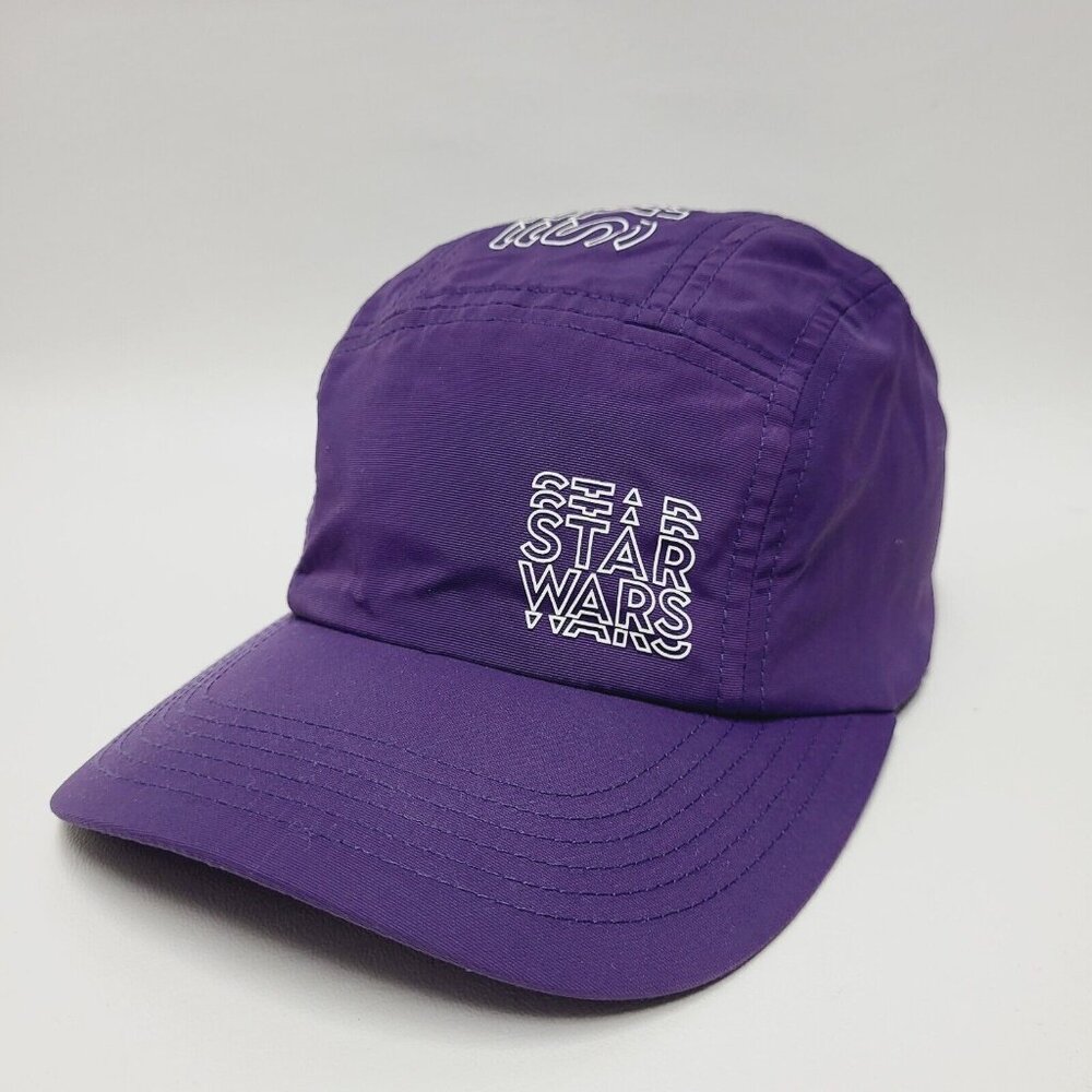 Disney Parks Star Wars Hat Adult Purple 5 Panel Cap 2023 Adjustable Casual